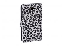 Leopard Sideflip Kunstleren Stand Case Samsung Galaxy Note 2 (N7100)