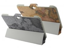 Antique World Stand Case Hoes Cover voor Samsung Galaxy Tab 2 10.1