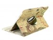 Antique Worldmap Swivel Stand Case voor Samsung Galaxy Tab 3 (10.1)