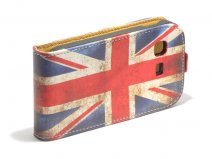 Great Brittain Vintage Flip Case voor Samsung Galaxy Pocket (S5300)