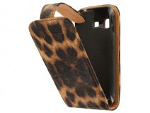 Leopard Skin Flip Case voor Samsung Galaxy Pocket (S5300)