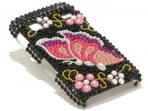 Butterfly Diamond Case Hoes Samsung Galaxy Gio