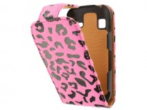 Furry Panther Flip Case voor Samsung Galaxy Gio (S5660)