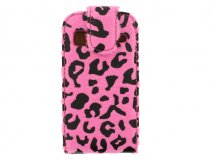 Furry Panther Flip Case voor Samsung Galaxy Gio (S5660)