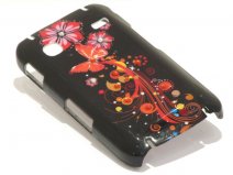 Crystals Black Butterflies Case Samsung Galaxy Gio S5660
