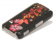 Crystals Black Butterflies Case Samsung Galaxy Gio S5660