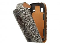 Snake Skin Flip Case voor Samsung Galaxy Gio (S5660)