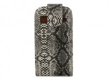 Snake Skin Flip Case voor Samsung Galaxy Gio (S5660)