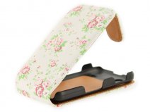 Flower Flip Case voor Samsung Galaxy Ace (S5830)