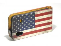 USA Vintage Flip Case voor Samsung Galaxy Ace (S5830)
