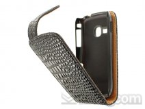 Luxury Croco Flip Case voor Samsung Galaxy Mini 2