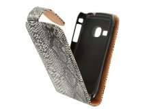 Snake Skin Flip Case voor Samsung Galaxy Mini 2 (S6500)