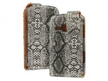 Snake Skin Flip Case voor Samsung Galaxy Mini 2 (S6500)