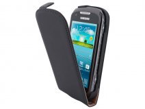 Mobiparts Premium Echt Leren Flip Case voor Samsung Xcover 2