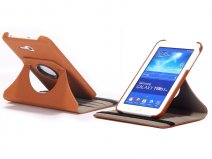 Classic Canvas Swivel Case - Hoes voor Samsung Galaxy Tab 3 7.0 Lite
