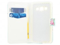 Flower Book Case - Samsung Galaxy A3 2015 hoesje