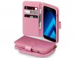 CaseBoutique Bookcase Pink Rose - Galaxy A3 2017 Hoesje