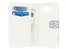 Flower Book Case - Samsung Galaxy A5 2015 hoesje