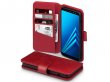 CaseBoutique Bookcase Rood Leer - Galaxy A8 2018 Hoesje