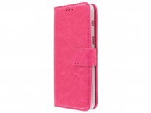 Bookcase Wallet Fuchsia - Samsung Galaxy A8 2018 hoesje