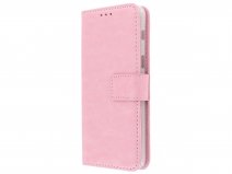 Bookcase Wallet Roze - Samsung Galaxy A8 2018 hoesje