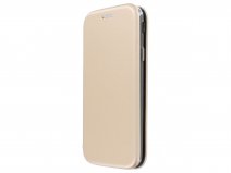 Elegance Slim Bookcase Goud - Galaxy J5 2017 hoesje