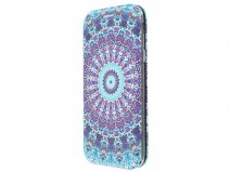 Elegance Slim Bookcase Mandala - Galaxy J5 2017 hoesje