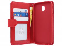 Zipper Book Case Rood - Samsung Galaxy J5 2017 hoesje
