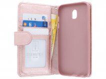 Zipper Book Case Rosé - Samsung Galaxy J5 2017 hoesje