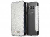 Guess Iridescent Bookcase Zilver - Galaxy S8 hoesje