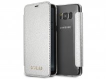 Guess Iridescent Bookcase Zilver - Galaxy S8 hoesje