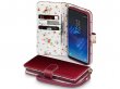 CaseBoutique Flower Bookcase - Samsung Galaxy S8 hoesje