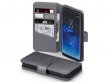 CaseBoutique Grijs Leren Case - Samsung Galaxy S8 hoesje