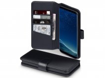 CaseBoutique Case Zwart Leer - Samsung Galaxy S8+ hoesje