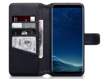 CaseBoutique Case Zwart Leer - Samsung Galaxy S8+ hoesje