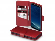CaseBoutique Bookcase Rood Leer - Samsung Galaxy S8+ hoesje