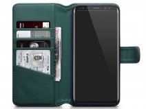 CaseBoutique Donkergroen Leer - Samsung Galaxy S8+ hoesje
