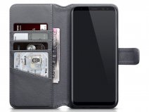 CaseBoutique Grijs Leren Case - Samsung Galaxy S8+ hoesje