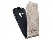 Guess Glossy Croco Flip Case Hoesje voor Samsung Galaxy S3 Mini
