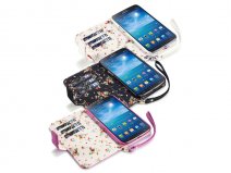 CaseBoutique Wallet Case met Bloemmotief Voering Samsung Galaxy Mega 6
