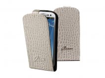Guess Glossy Croco Flip Case Hoesje voor Samsung Galaxy S3