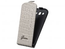 Guess Glossy Croco Flip Case Hoesje voor Samsung Galaxy S3