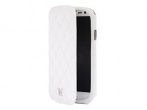 Uunique Quilted Folio Case - Leren Hoesje Samsung Galaxy S3