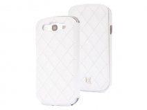 Uunique Quilted Folio Case - Leren Hoesje Samsung Galaxy S3