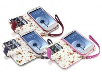 CaseBoutique Flower Wallet Case - Samsung Galaxy S3 (Neo) hoesje