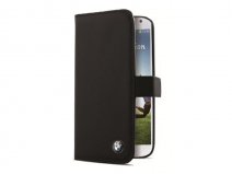 BMW Lederen Bookcase - Hoesje voor Samsung Galaxy S4