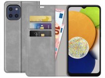 Just in Case Slim Wallet Case Grijs - Samsung Galaxy A03 hoesje