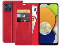 Just in Case Slim Wallet Case Rood - Samsung Galaxy A03 hoesje