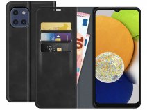 Just in Case Slim Wallet Case Zwart - Samsung Galaxy A03 hoesje