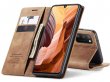 CaseMe Vintage BookCase Tan - Samsung Galaxy A03s hoesje